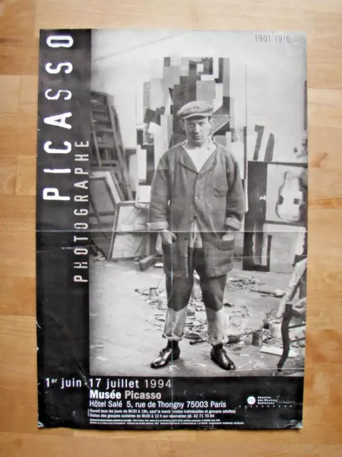 Picasso -Ausstellungsplakat -Fotographe 1901 bis 1916 -Paris -Musee Picasso 1994 2