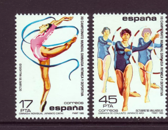 Spanish Stamps - 1985 World Rhythmic Gymnastics  In MNH Condition