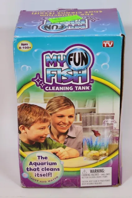 My Fun Fish Cleaning Tank 4.5" x 4.5" x 10" - New Open Box| Never Been Used