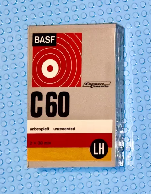 Basf  Lh  60  Permastore Library Box  Type I   Blank Cassette Tape (1) (Sealed)