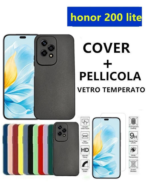 MATT CUSTODIA TPU SILICONE COVER CASE PER HONOR 200 BLACK