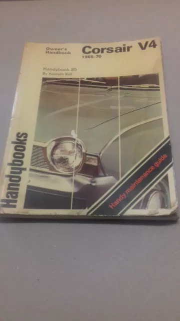 Original FORD CORSAIR V4 Owner's Handbook 85 - 1965-1970