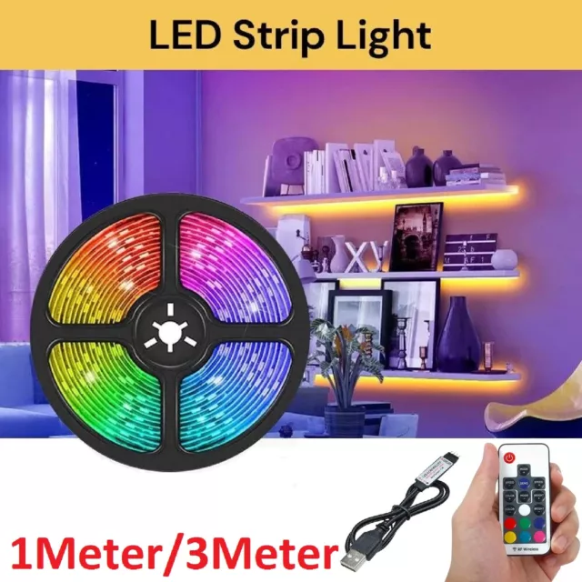 LED Strip Lights RGB USB IP65 Waterproof Light 5050 SMD LEDs Remote Controller