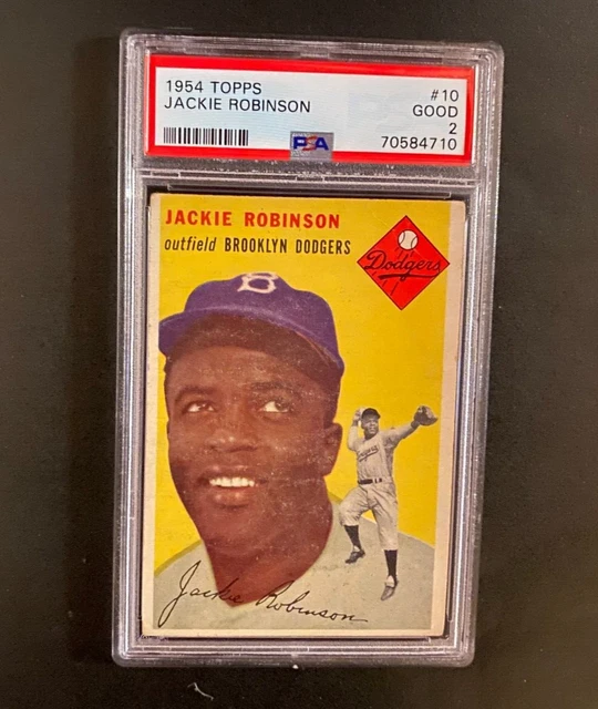 1954 TOPPS #10 Jackie Robinson PSA 2 EUR 549,78 - PicClick FR