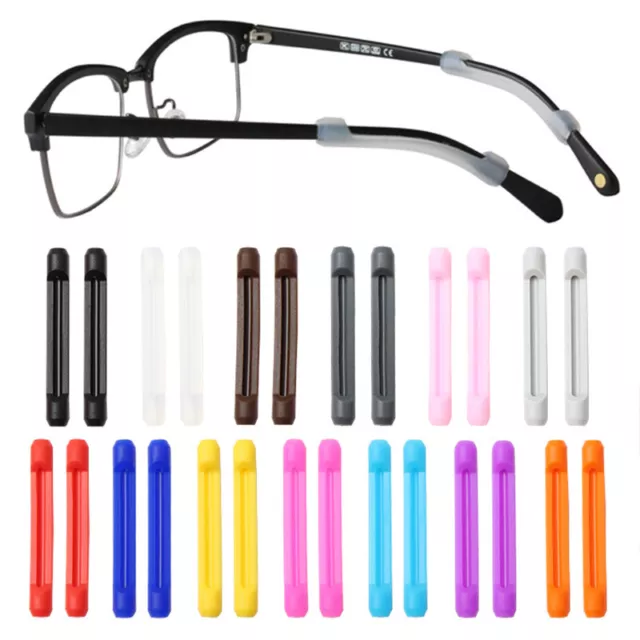 5/3/1 Paire De Lunettes En Silicone Pointe De Crochet De Branche Poignée D' %