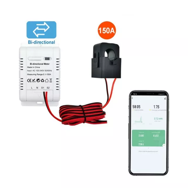 Solar PV Smart Energy Meter APP Real Time Monitoring Electricity Monitor