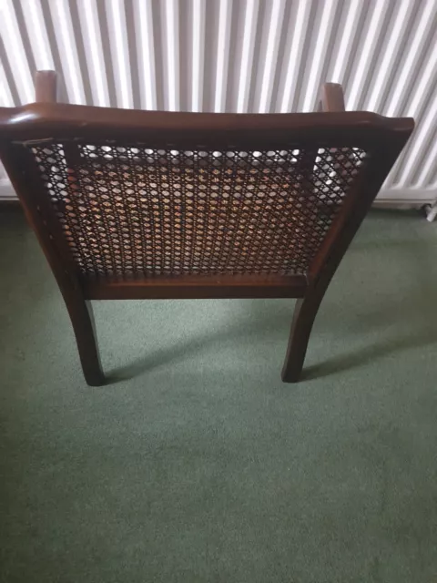 Edwardian Mahogany Caned Hall or Bedroom Chair 3