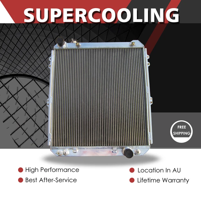56MM ALUMINUM RADIATOR For Toyota Hilux Surf KZN130 1KZ-TE 3.0L Diesel ...