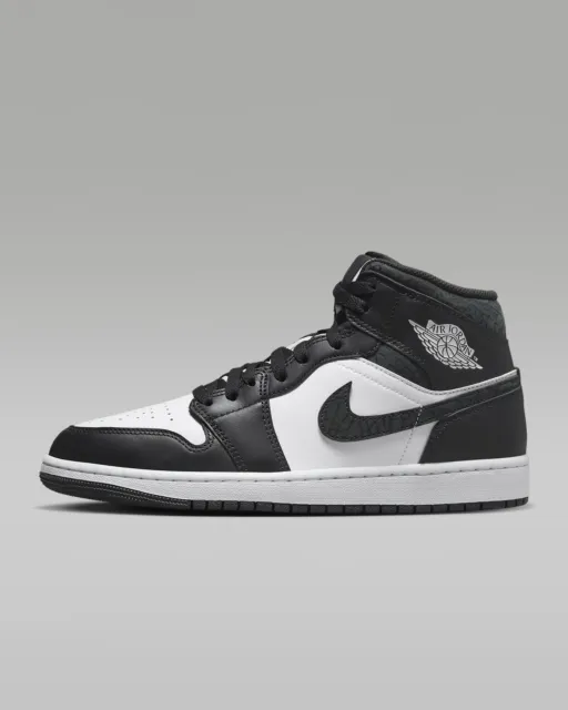 Nike Air Jordan 1 Mid SE Black White Men Trainers Limited Stock All Sizes