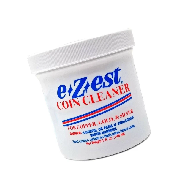 e-Z-est eZest Easy Coin Cleaner Copper Gold Silver Jewelry - 5 Ounce Jar