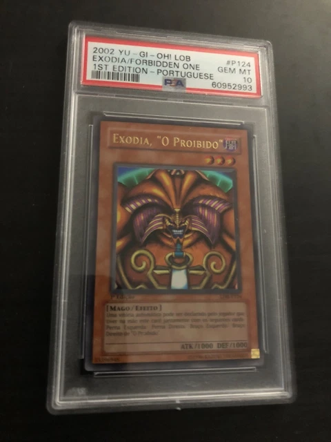 2002 YU-GI-Oh! LOB Portuguese #124 Exodia the Forbidden 1st Ed - PSA 10 GEM-MT