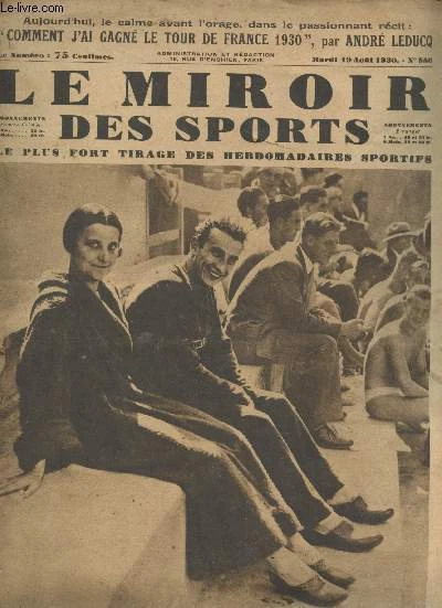 Le Miroir Des Sports N°563 - 7 Octobre 1930 - Magazine Français Football & Sports