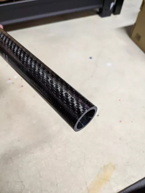 Carbon Fiber Tube Twill Weave 1.00 x 1.26 x 12 inch