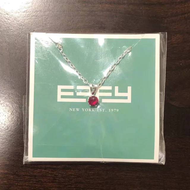 Princess Cruises EFFY Red Pendant Chain Necklace NIP