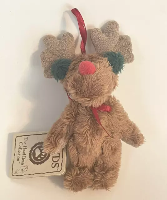 Boyds Bear Moosekins Plush Moose Christmas Ornament 5"