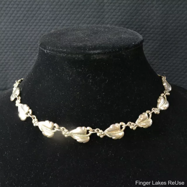 Danecraft Sterling Silver Leaf 14" Necklace