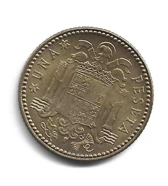 Franco. Moneda De 1 Peseta De 1947 Estrella 53 . Sin Circular Y Perfecta