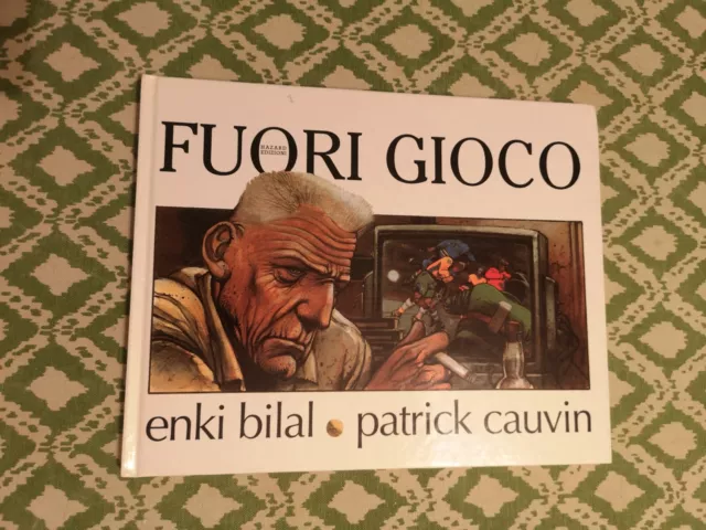 Enki Bilal: ""Fuori Gioco"" cartone FIRMATO Hazard Italia