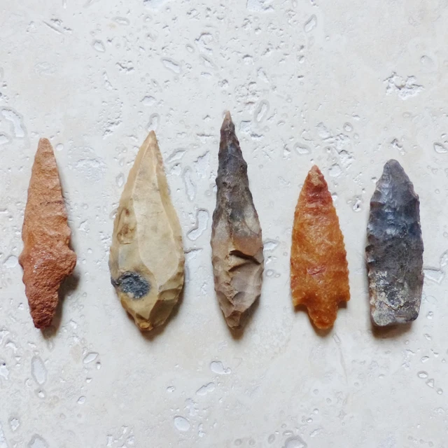 Lot De 49 Outils Néolithiques En Silex - Sahara - Pointes De Flèches Et Nucléus