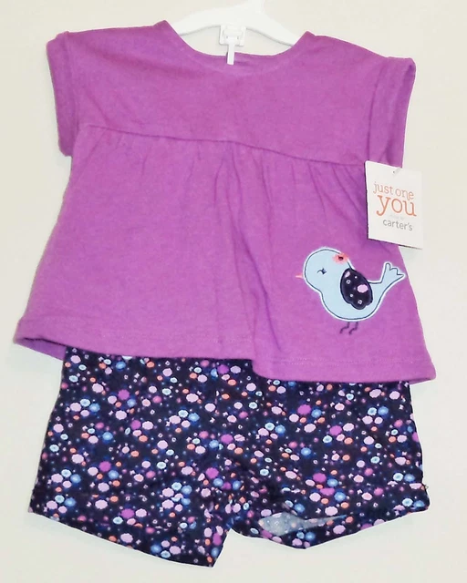 Carters Just One You Bird Infant Girls Top and Pants Outfit (SIZE 6 Months) NEW!