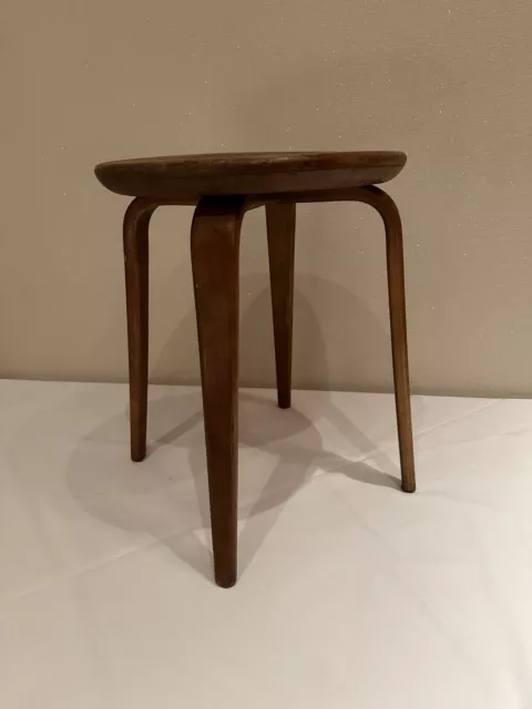 !950's Alvar Aalto style bentwood side table by Thonet