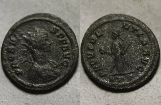 RARE genuine ancient Roman coin Probus 282 Antoninianus Providence RTS silvering
