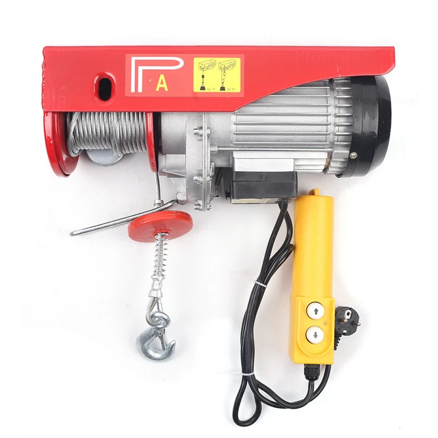 Argano elettrico verricello motore sollevamento fune 400 kg/800 kg verric