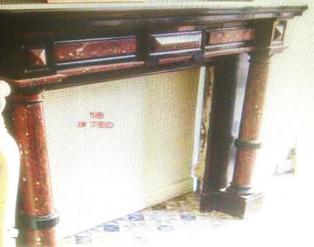 Cheminée De Style Louis XV En Marbre De Rance