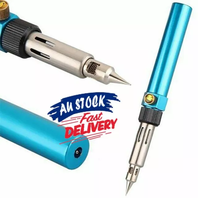 Portable Butane Gas Refillable Blow Torch Welding Soldering Solder Iron Pen Tool