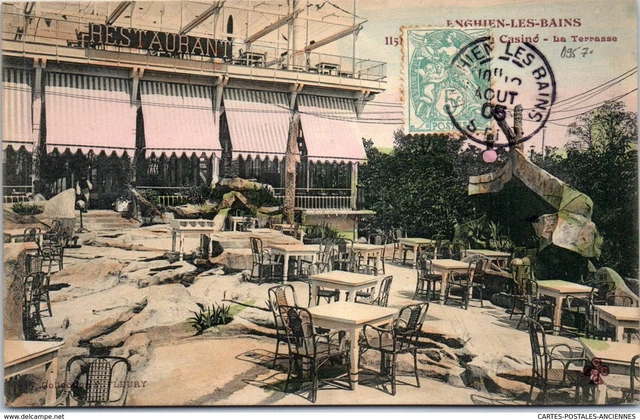 95 ENGHEIN LES BAINS - le casino, vue de la terrasse
