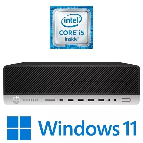 HP EliteDesk 800 G4 SFF Intel Core i5 8500 8G 256G/500G/1TB SSD USB-C Win 11 Pro