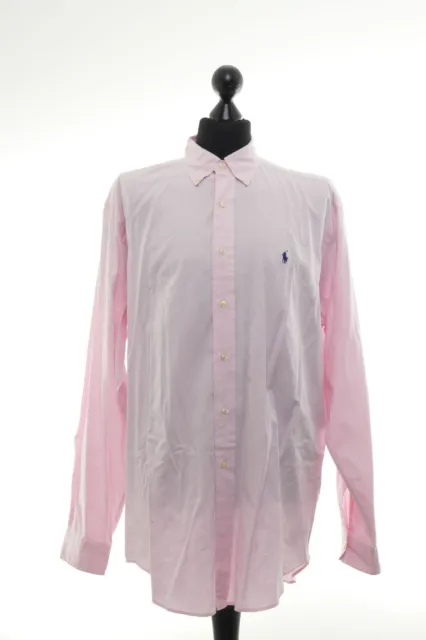 180 94  POLO RALPH LAUREN Hemd Gr. 16 40 41 M uni rosa Langarm Mod. YARMOUTH