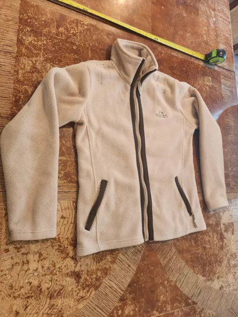 Horseware Ireland Beige Full Zip Hoody Jacket Size Medium #S59