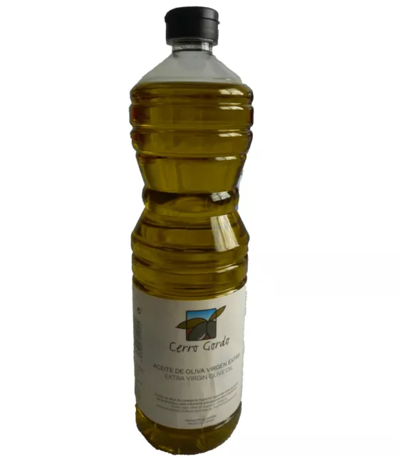 Aceite de oliva Virgen Extra Cerro Gordo, categoria superior, 3 botellas 1 litro