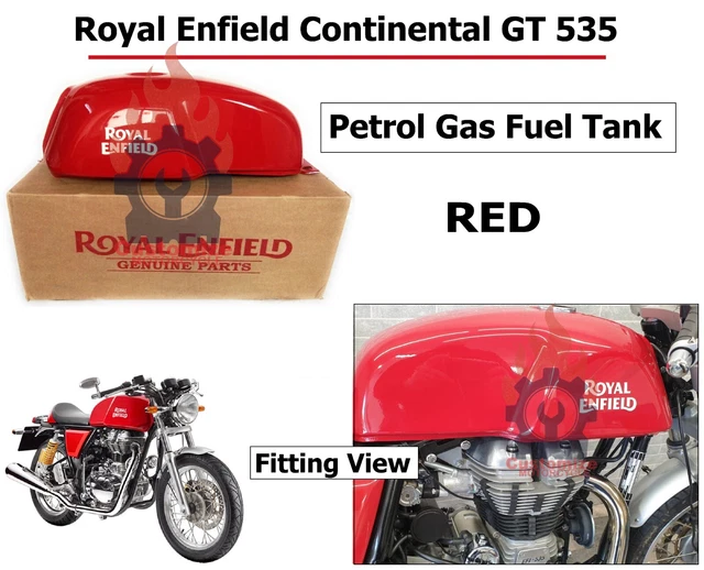 ROYAL ENFIELD &CONTINENTAL GT 535" Red "Petrol Gas Fuel Tank" 373.90