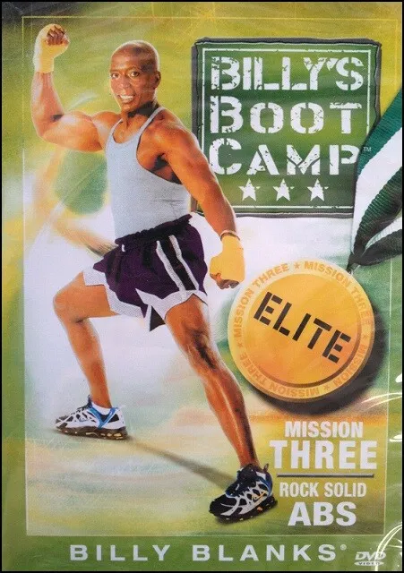 BILLY BLANKS BOOT CAMP - ELITE BootCamp Core Fitness Tae Bo Workout DVD Billys