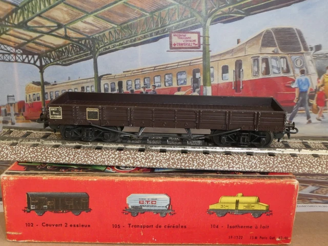 Wagon Citerne SNCF BP HO SMCF - Métal Argenté Avec Boîte - Époque 3