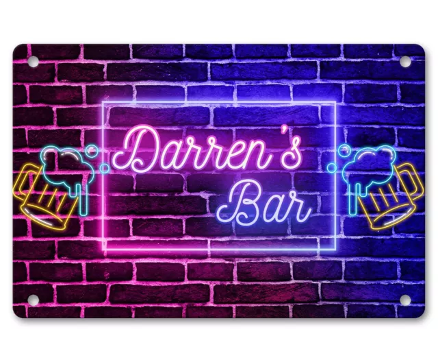 Personalised Bar Sign Any Name Garden Plaque Gift Bar Pub Backyard Bar Sign 172 2