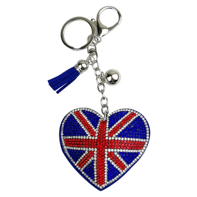 FASHION CRYSTAL TOTE Bag UK Union Jack Platinum Jubilee Keyring Queen