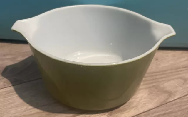 Vintage Pyrex Green Lot 3 472 Bowl 1 1/2pt 473 1 Qt 3