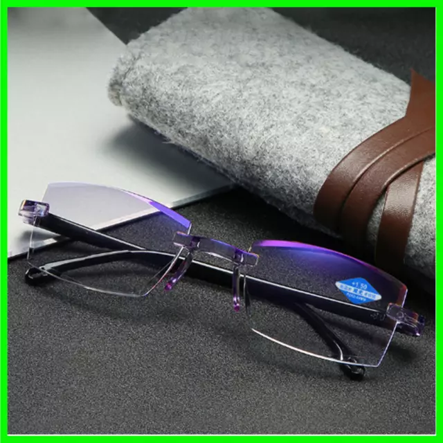 New diamond-cut bifocal progressive anti-blue eyewear ultralight reading glasses