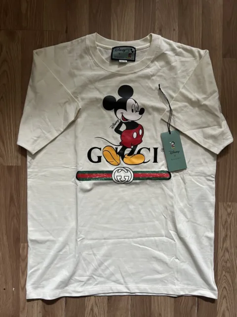 Gucci x Disney Mickey Mouse Men's Heavy Cotton Oversized T-Shirt S 565806 9756