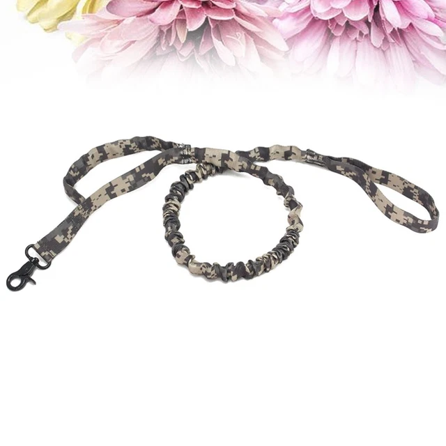 Camouflage Hundeleine Nylon Taktische No-Pull Bungee-Hundetraining Elastis