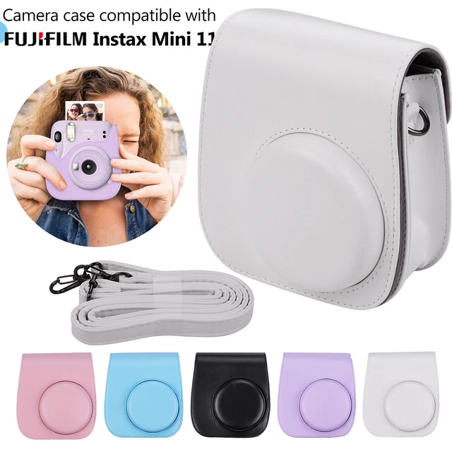 Portable Camera Case Bag PU Leather Strap For Fujifilm Fuji Instax Mini11 V6H0