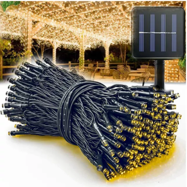 Solar String Light Outdoor 8 Modes Solar Christmas Lights Waterproof for Garden