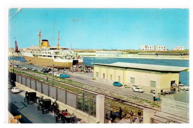 Cartolina Puglia - Brindisi 1052 - Molo Traghetto Italia -Grecia - Anni 60