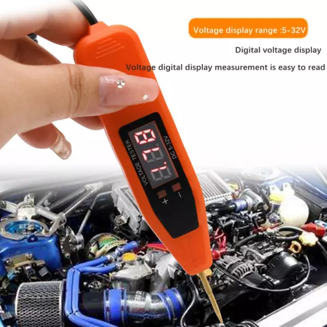 Digital Display Voltage Tester Pen Automotive Circuit Tester Electrical System