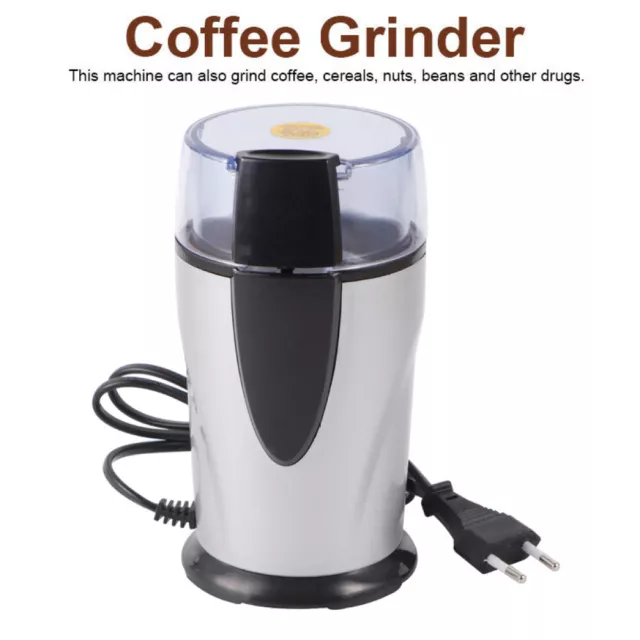 Moulin à café Électrique Cafetière Machine broyeur de haricots en Acier Inox