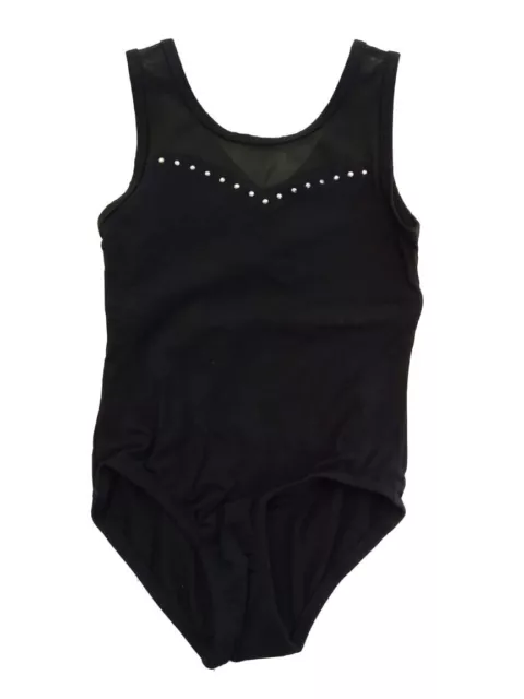 Cat & Jack Dance Tank Mesh Leotard Girls Black, XS (4/5) GIRL