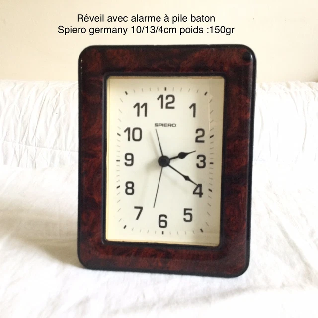 réveil ancien Vintage avec alarme SPIERO  Germany